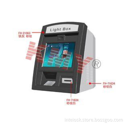 Indoor Touch Screen Desktop Self Service Banking Kiosk With